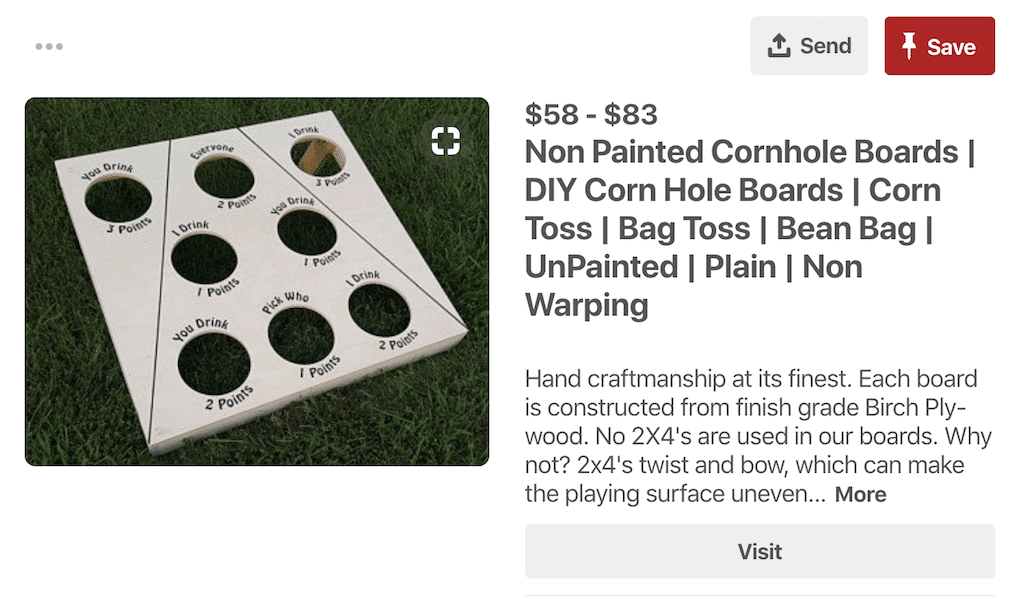 I drink, You Drink, We Drink cornhole board